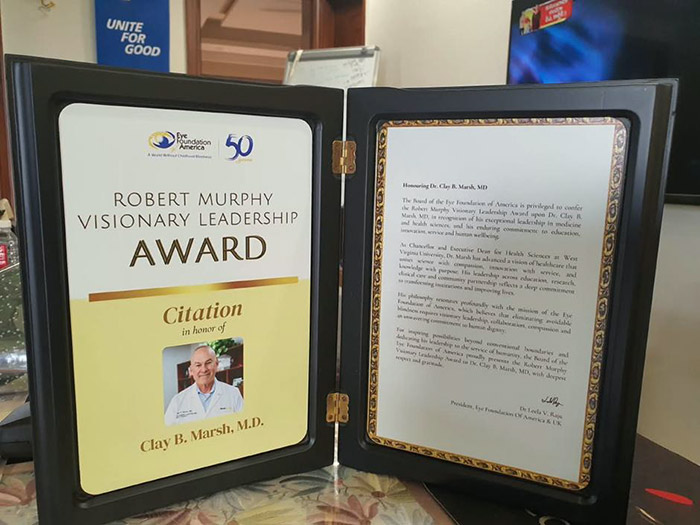 The award was presented by Dr. V.K. Raju